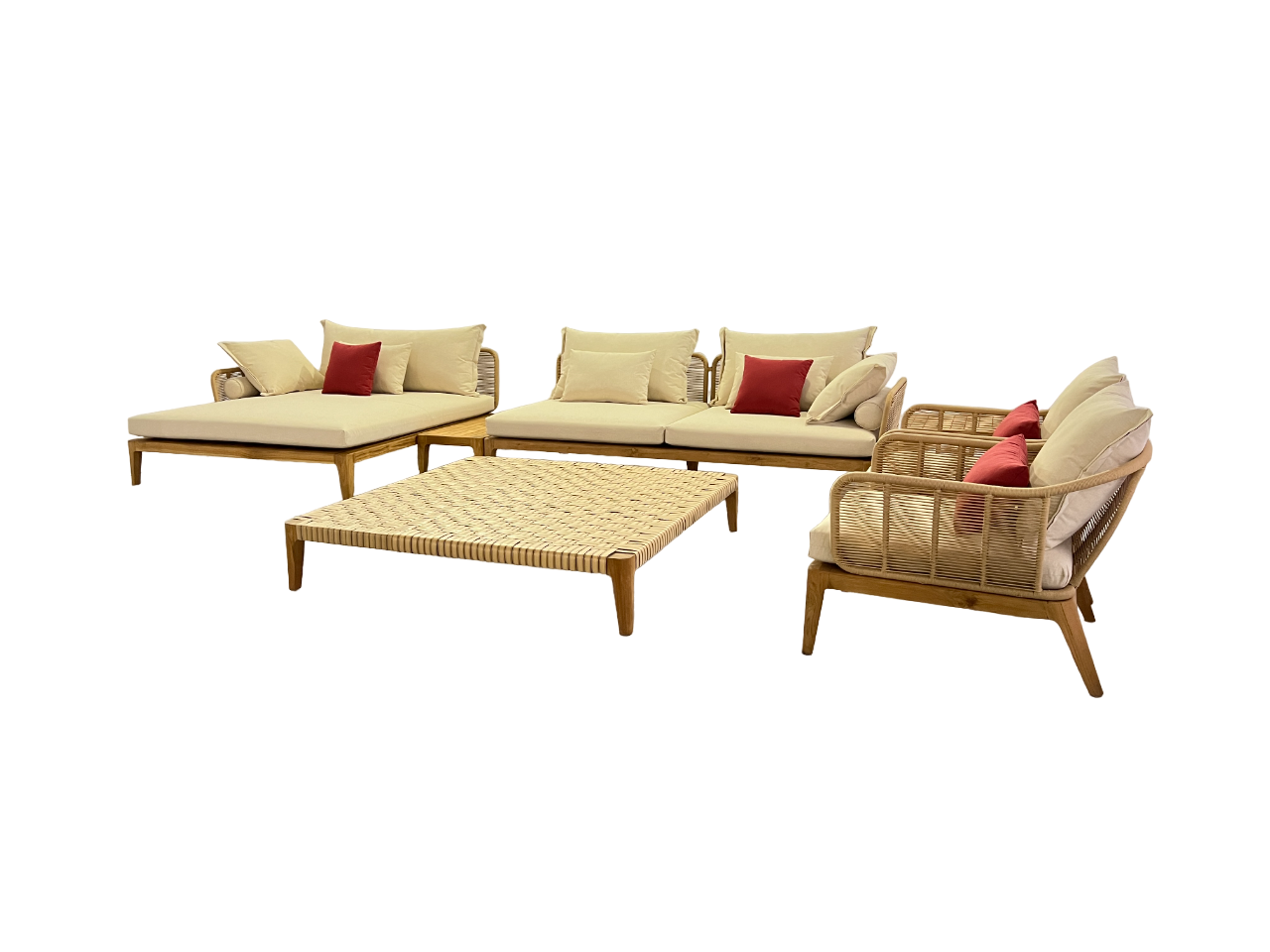 VEGAS Outdoor Sectional Chaise Set