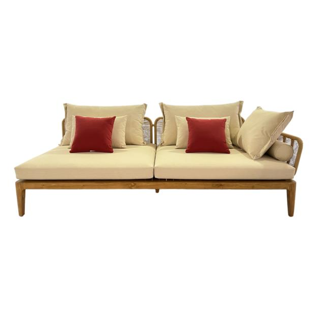 VEGAS Outdoor Living Sectional 3 Seat 1 Arm Left Chaise Sofa